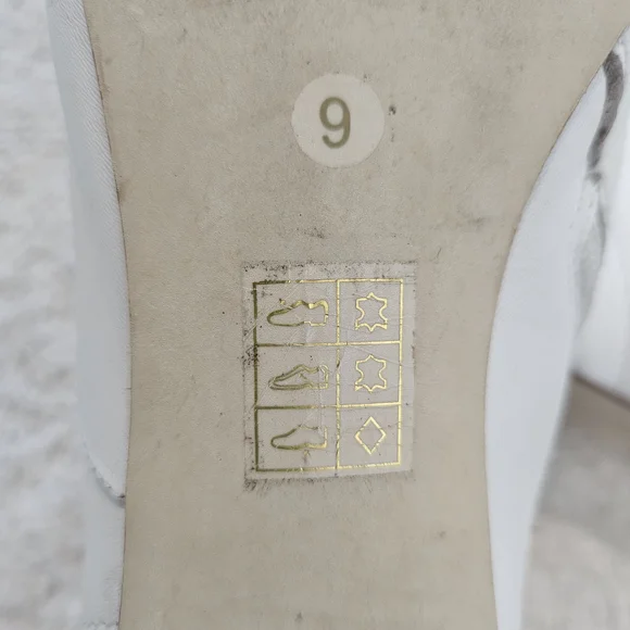 Jeffrey Campbell White Ankle Boots Clear Block Heel Size 9 70s Avant Garde Retro - Picture 5 of 15